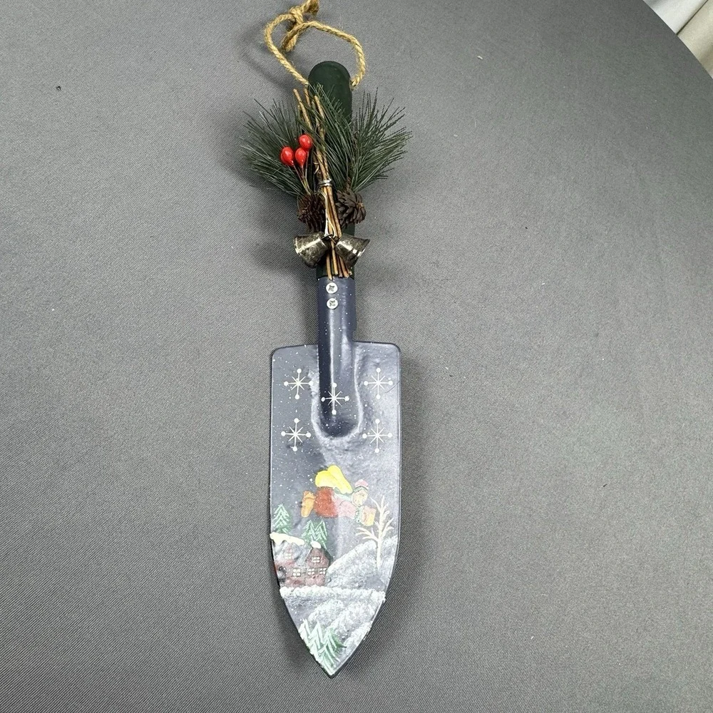 Garden Trowel‎ Spade Shovel Decoration Christmas Hand Painted 10 Inch